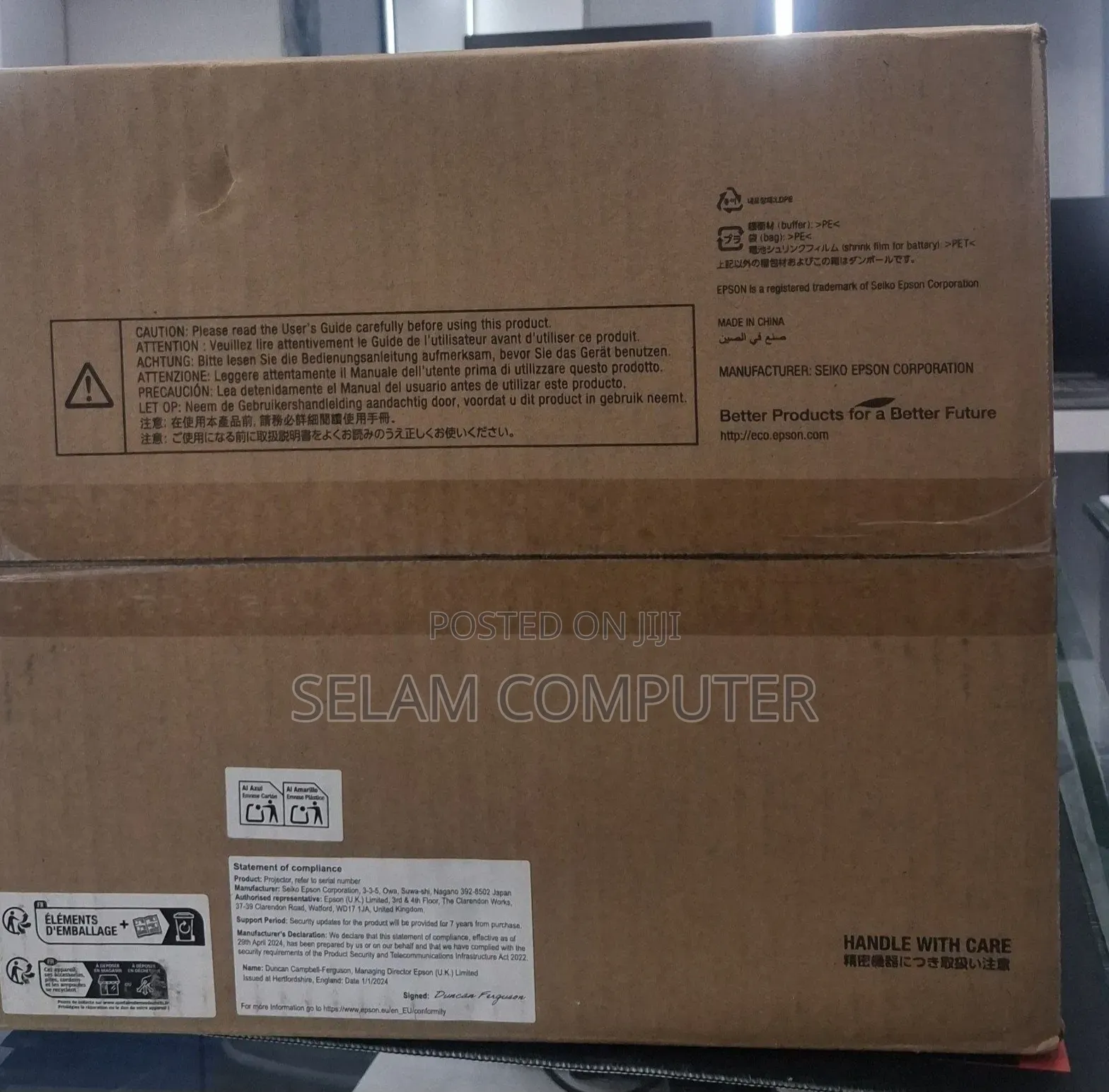 Brand New Packed With Cartoon Epson Projector Mo