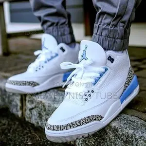 Nike Air Jordan 3 Retro "Unc" White/Blue