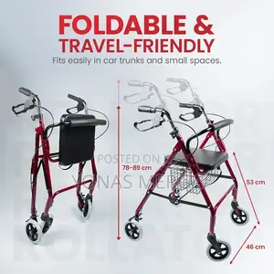 Walker得脊strong Rollator for Larger People