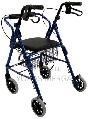 Walker鵼囗aluminium 4-Wheeled Rollator Victoria - Claret