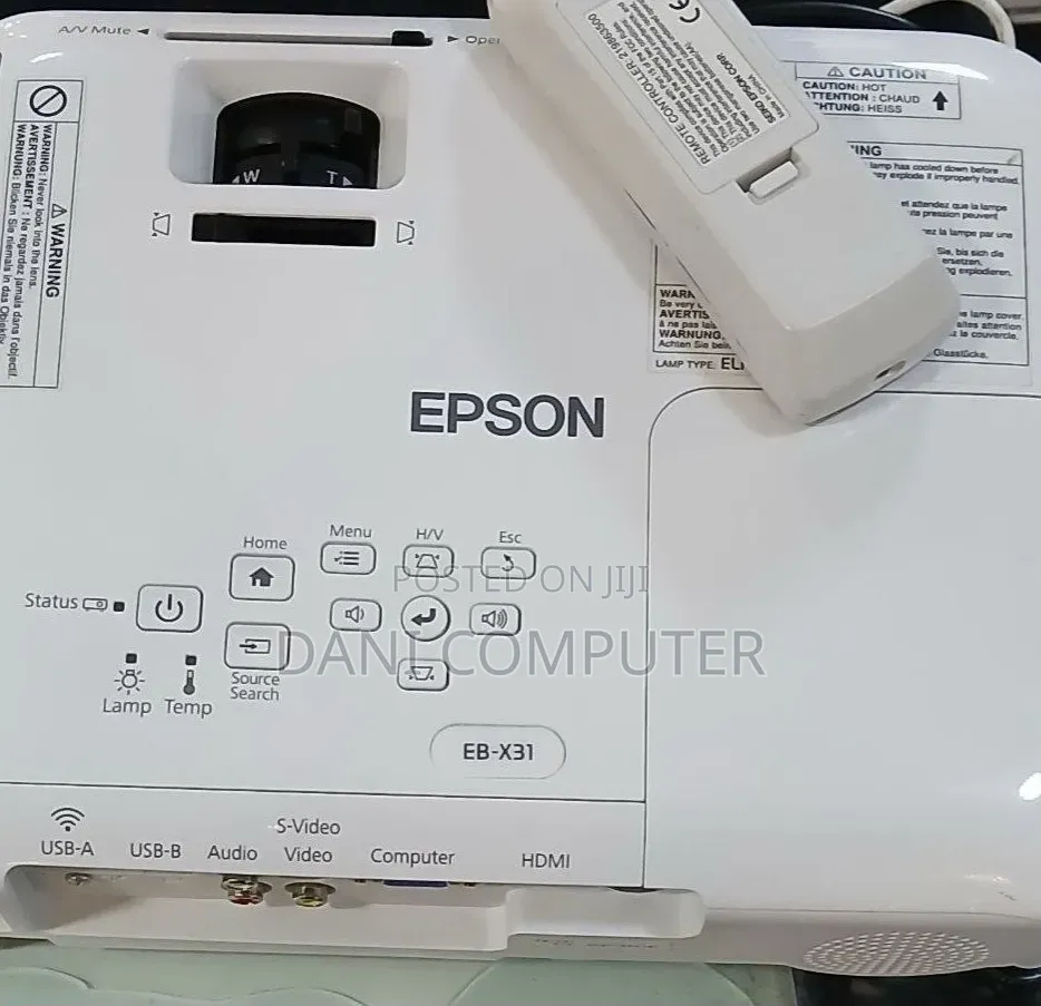 Epson Projector Model Name: Eb-X31 Hardware Interface: Vga, Usb, Hd