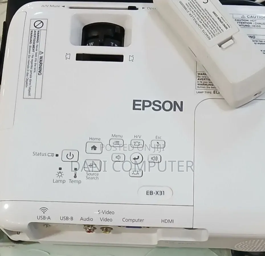 Epson Projector Model Name: Eb-X31 Hardware Interface: Vga, Usb, Hd