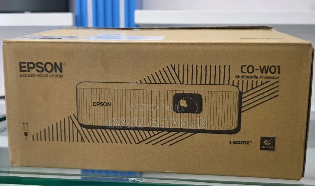 Cartoon Epson Projector With Remote