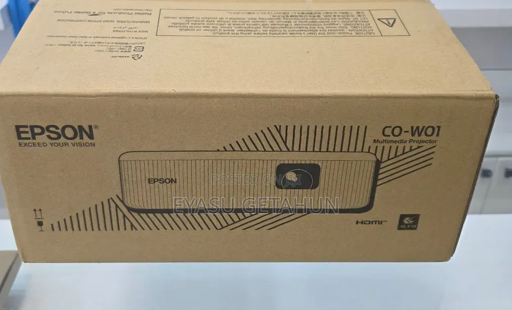 Cartoon Epson Projector With Remote