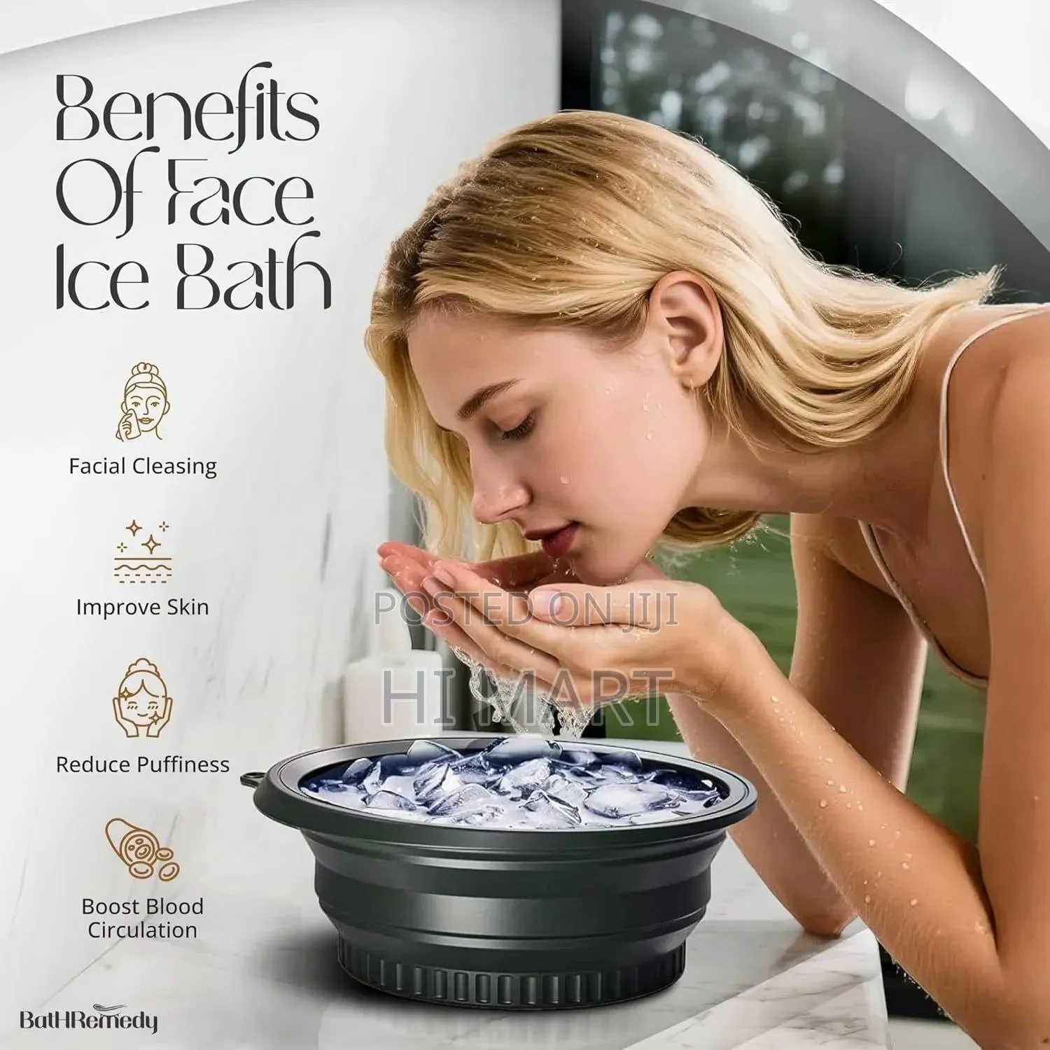 Silicone Facial Ice Bath Bowl
