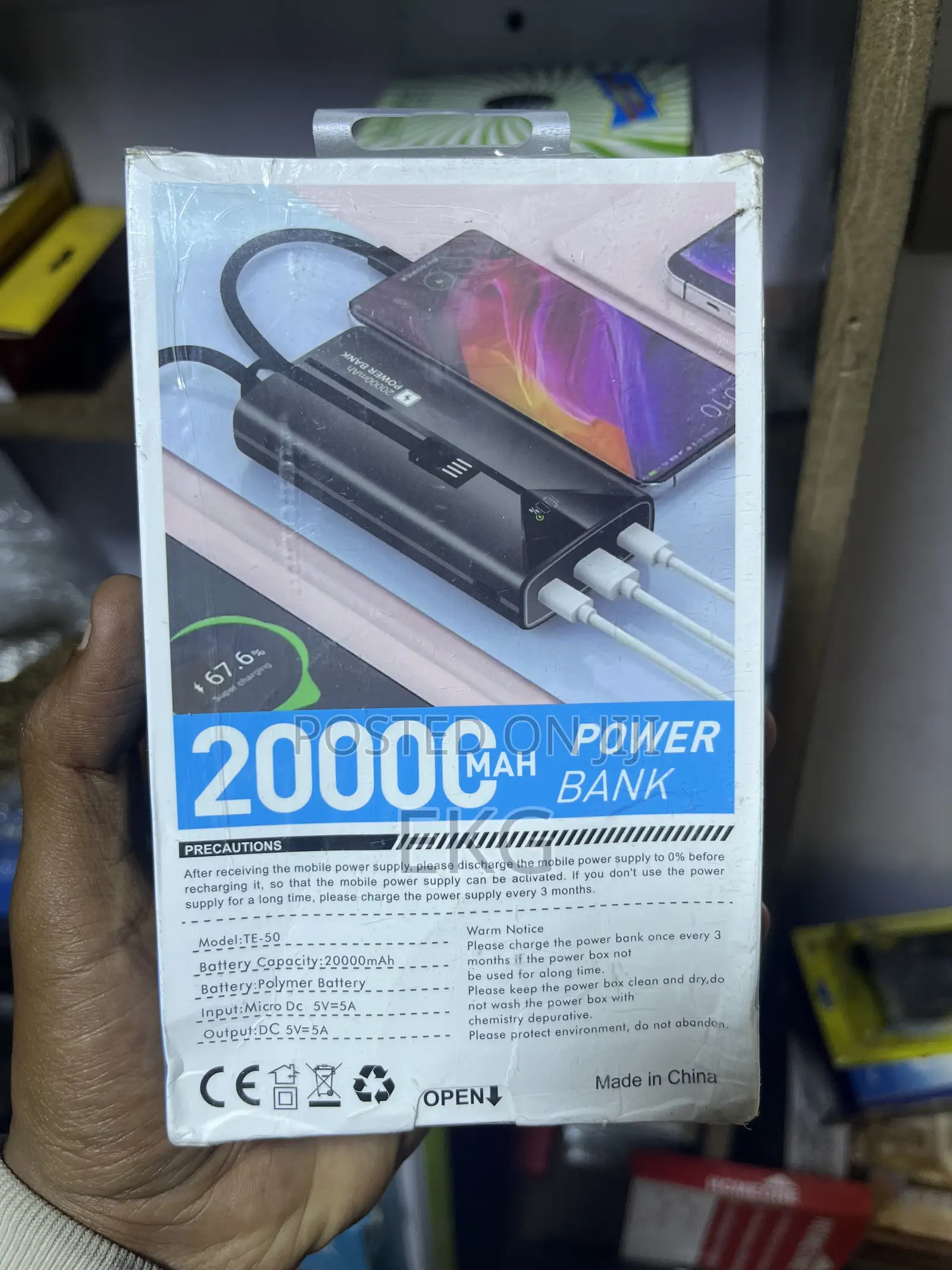 Top 20,000mah Super Fast Power Bank – Type-C Lightning Cables