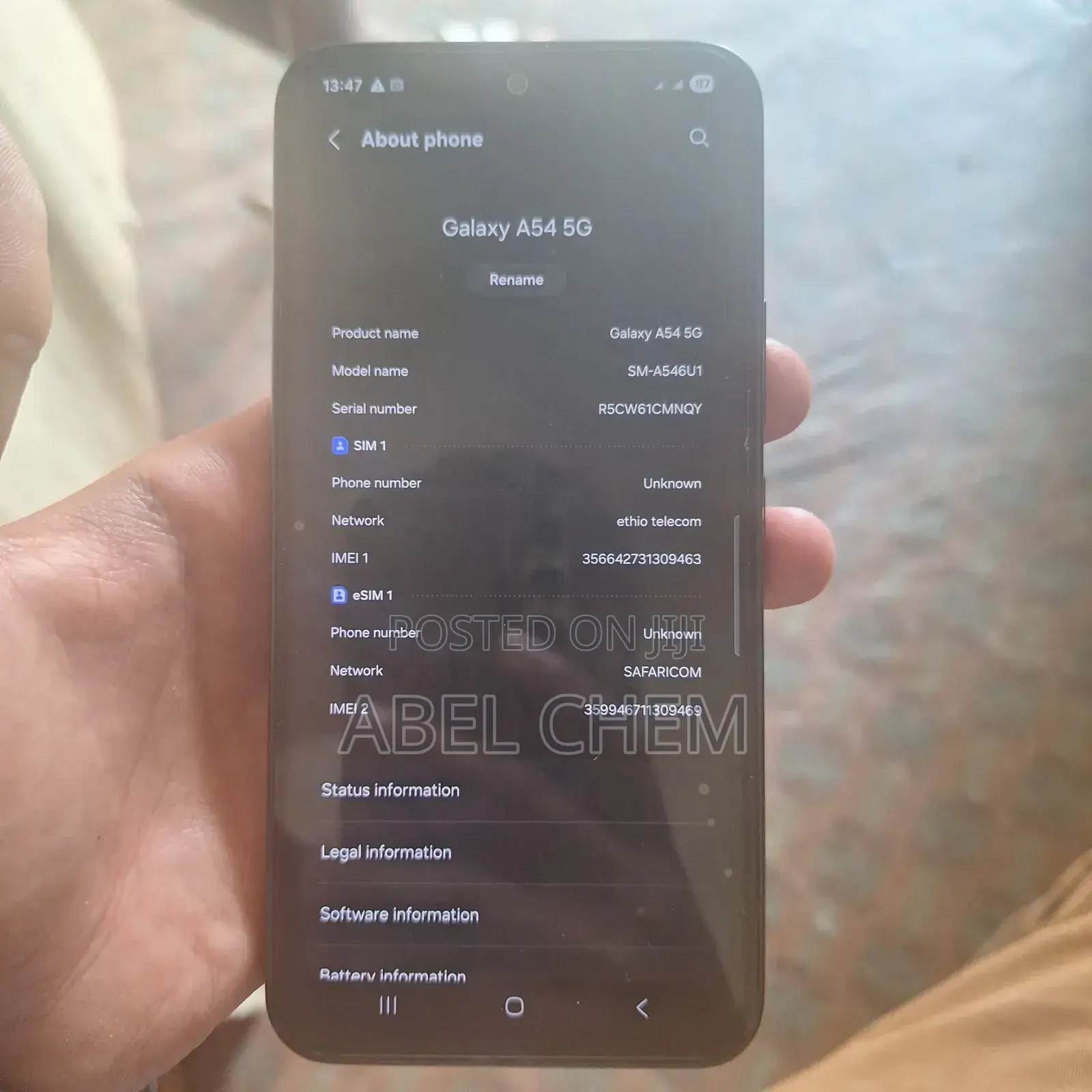 Samsung Galaxy A54 5G 128 GB Black