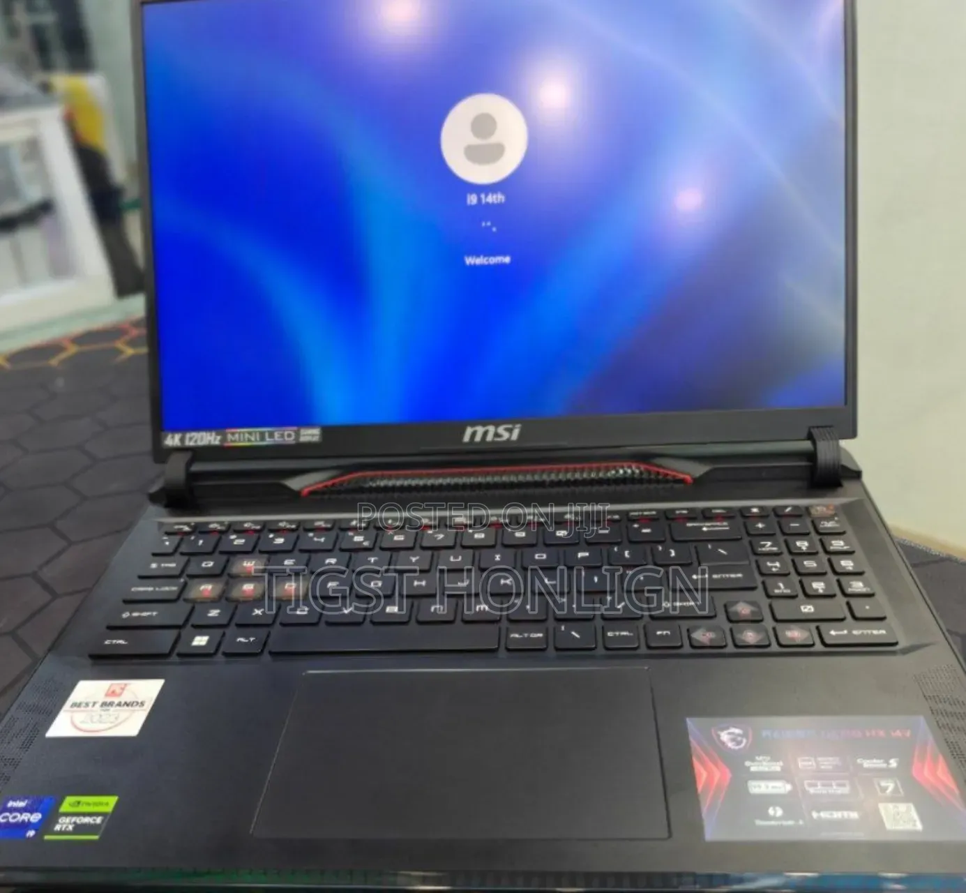 New Laptop MSI GE73 7RD Raider 16GB Intel Core i9 SSD 1T