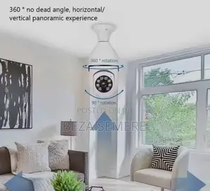 Smart Wifi Bulb Camera With 2-Way Audio Wireless Talkback Home CCTV