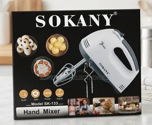 Sokany Hand Mixer 180w 7-Speed (Model Sk-133) With Beaters