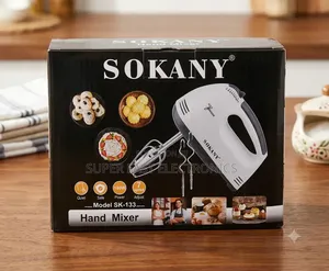 Sokany Hand Mixer 180w 7-Speed (Model Sk-133) With Beaters