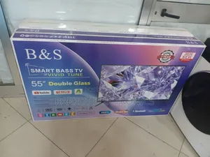 B S Smart Tv 55 Inch Andraid Doubel Gelass Secrine 2026 Wuality