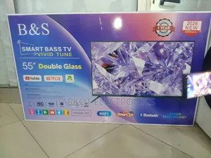 B S Smart Tv 55 Inch Andraid Doubel Gelass Secrine 2026 Wuality