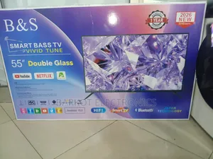 B S Smart Tv 55 Inch Andraid Doubel Gelass Secrine 2026 Wuality