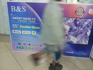 B S Smart Tv 55 Inch Andraid Doubel Gelass Secrine 2026 Wuality