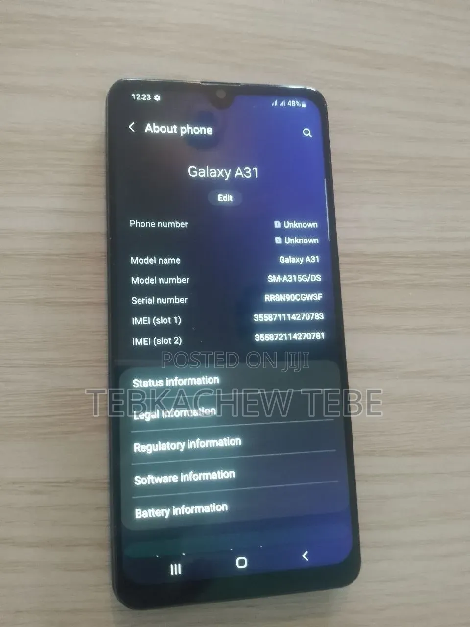 Samsung Galaxy A31 128 GB Black
