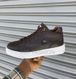 Timberland Brown Leather Sneakers Shoe Boots