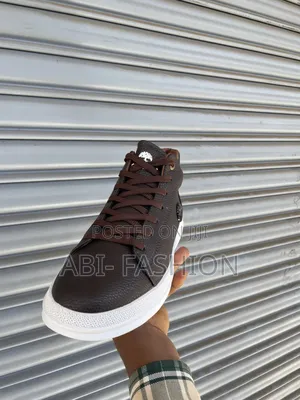 Timberland Brown Leather Sneakers Shoe Boots