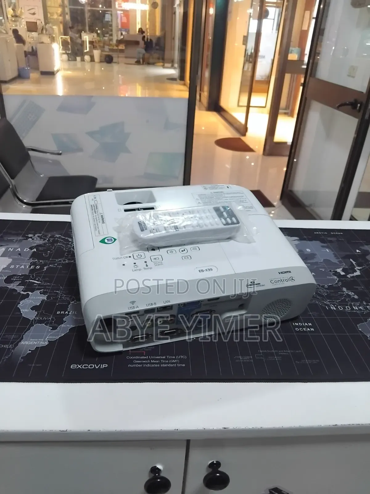 Epson Projector 
Model Name: Eb-X39
Hardware Interface: Vga, Usb,