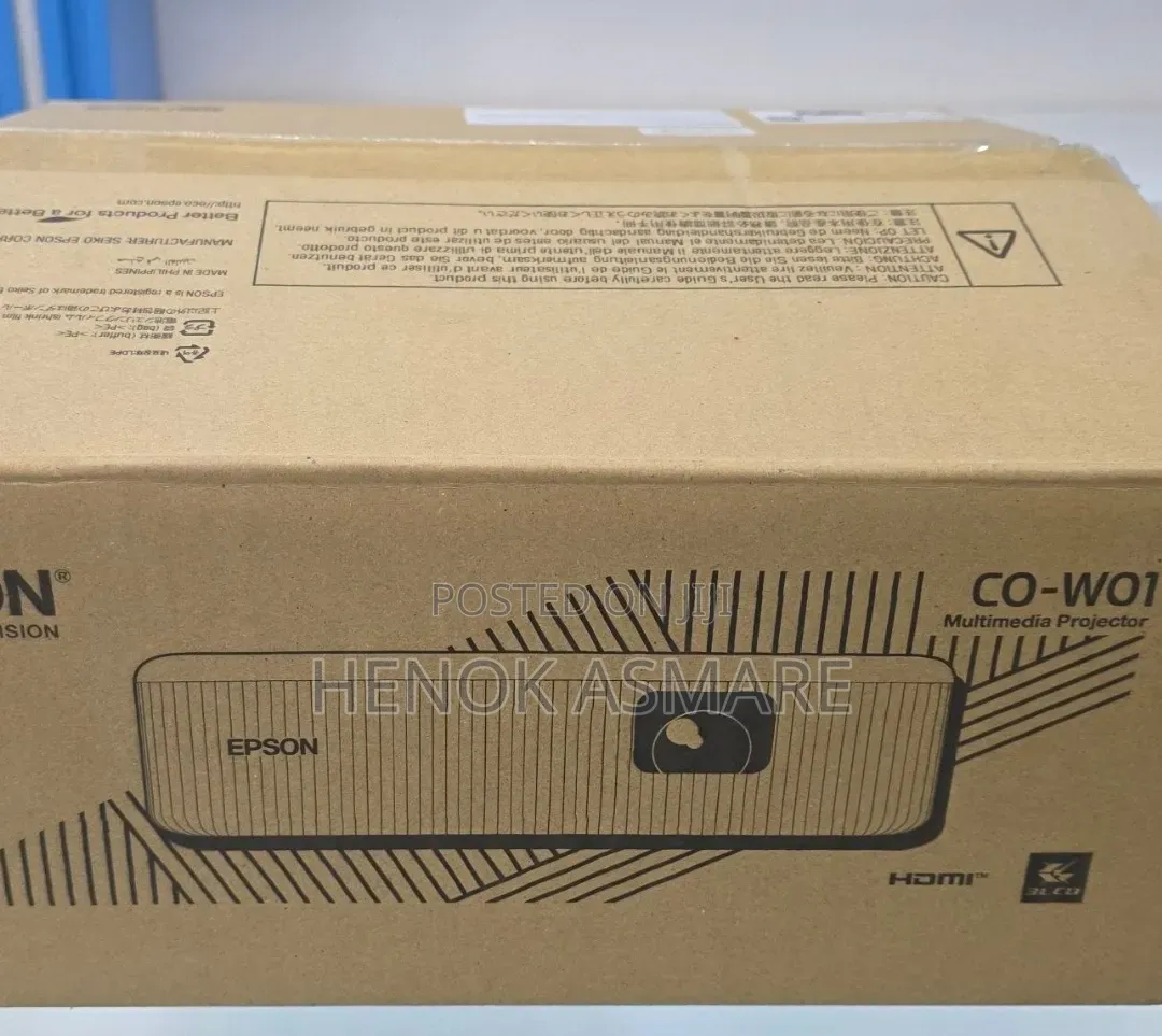 Brand New Packed With Cartoon
Epson Projector 
Model : Co-W01