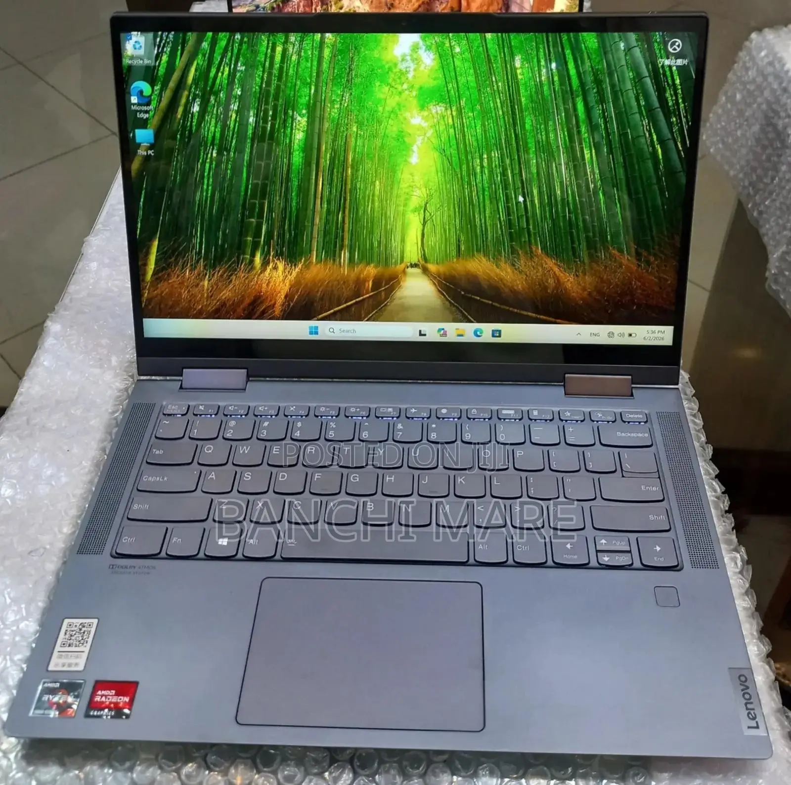 New Laptop Lenovo Yoga 7i 16GB AMD Ryzen 7 SSD 512GB