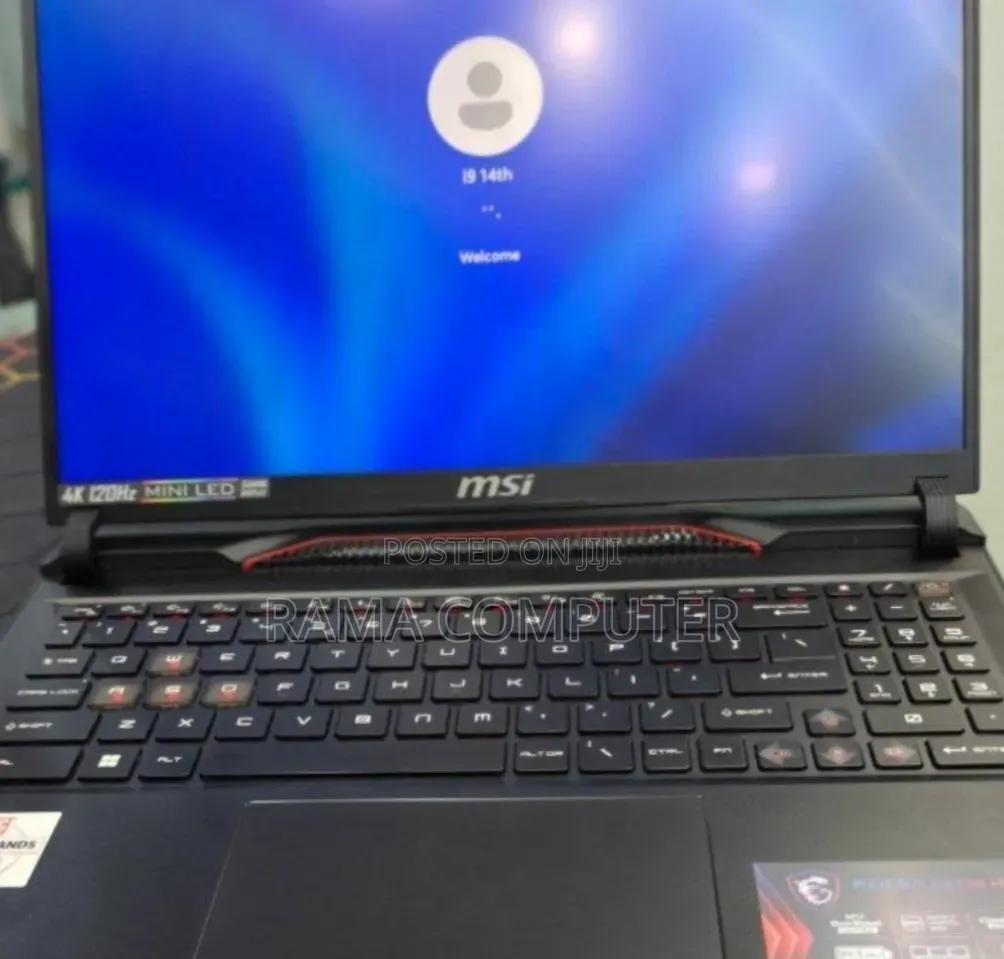 New Laptop MSI 16GB Intel Core i9 SSD 1T