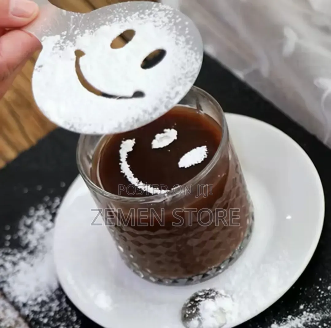 16 Piece Professional Coffee Latte Art Stencils and Cake Decoration