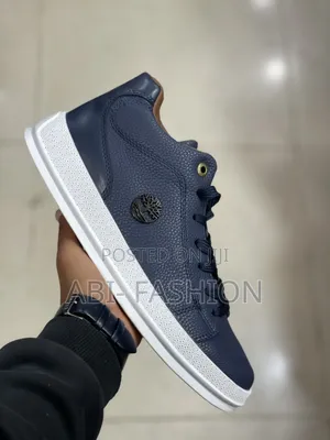 Timberland Men's Leather Navy Blue High Quality