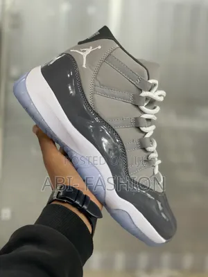 Nike Air Jordan 11 Retro Grey Mud Sneakers,