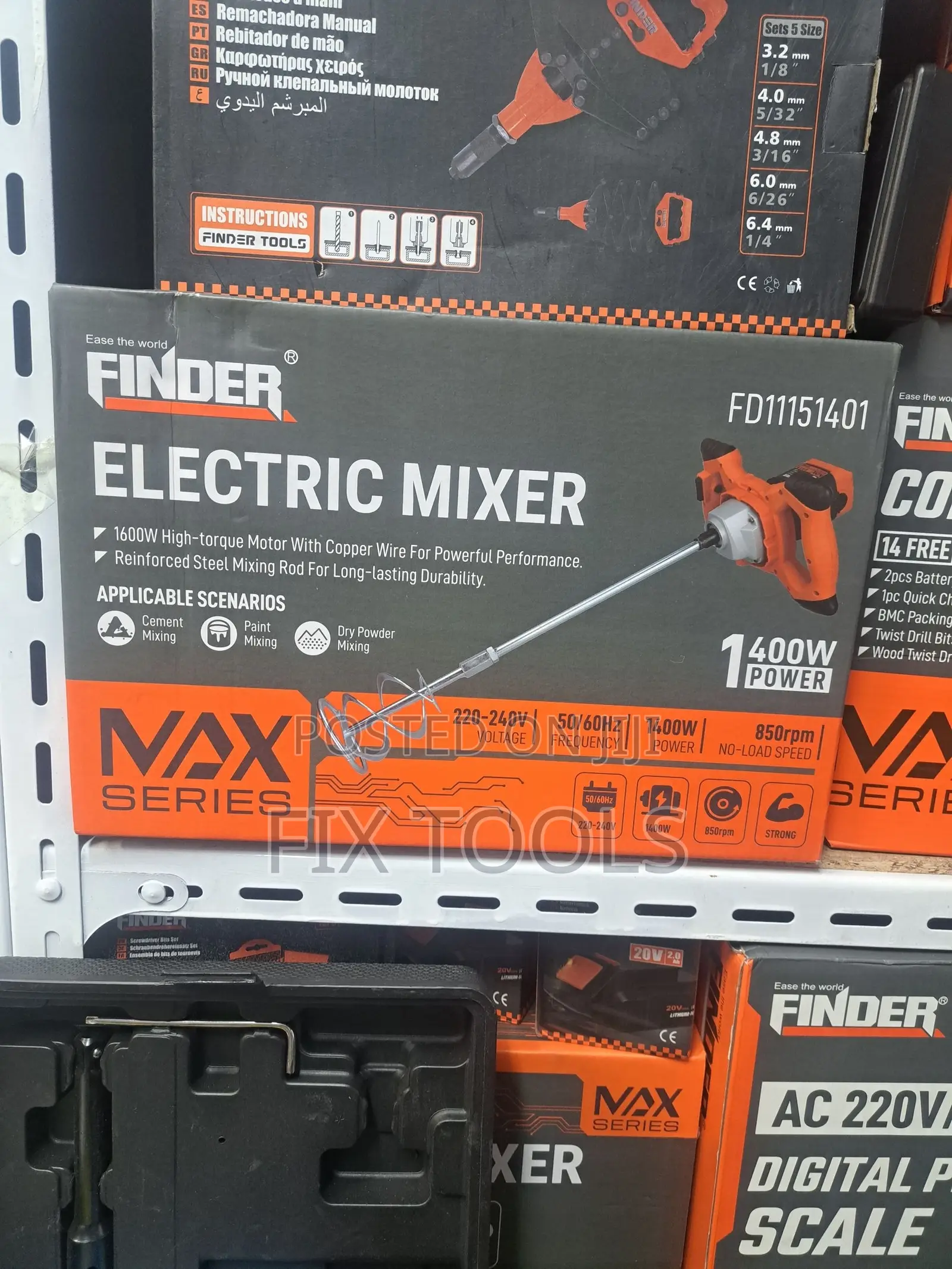 Finder Max Series Electric Mixer 1400 Watt