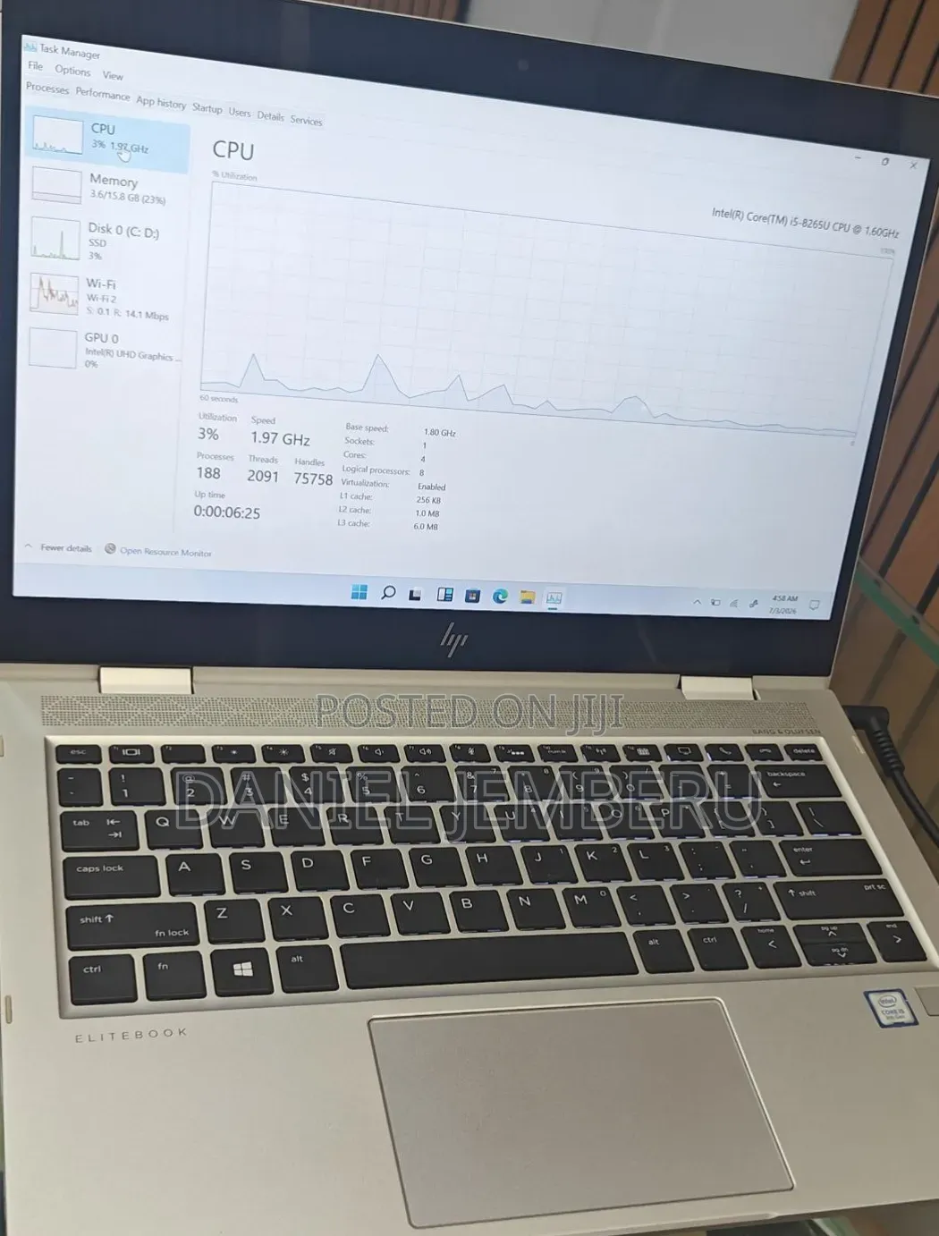 New Laptop HP EliteBook 840 G6 16GB Intel Core i5 SSD 512GB