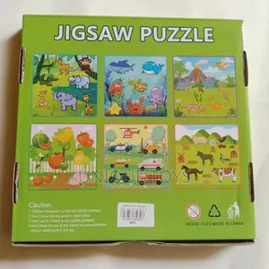 6-in-1 Wooden Jigsaw Puzzle Set