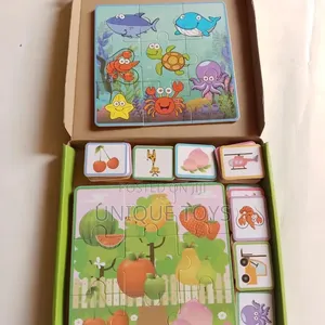 6-in-1 Wooden Jigsaw Puzzle Set