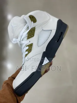 Air Jordan 5 Retro White Black Sole