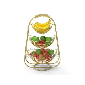 Layer Stainless Steel Fruit Basket የፍራፍሬ ማስቀመጫ