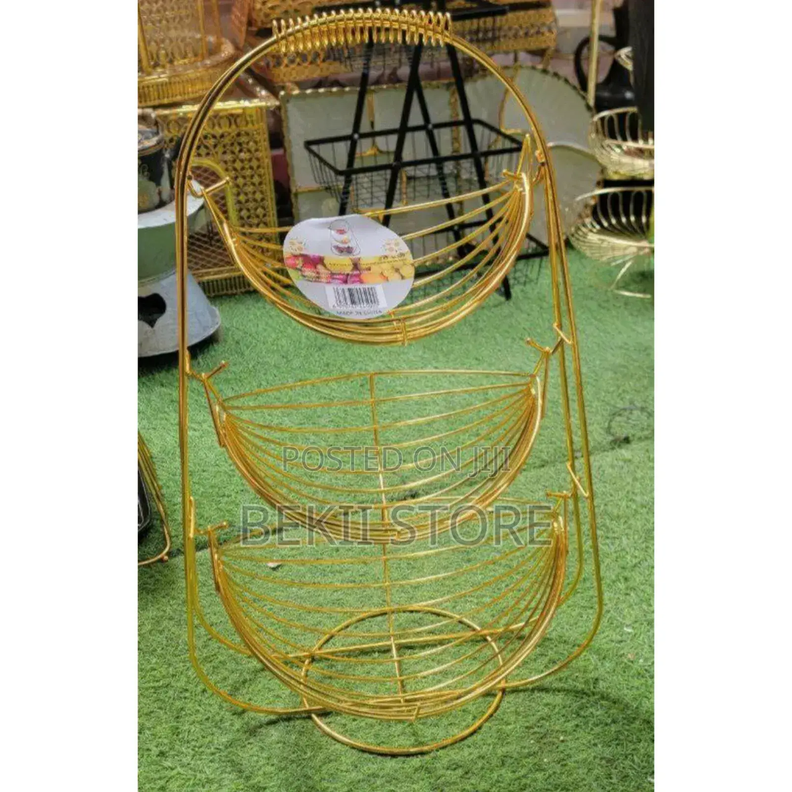 Layer Stainless Steel Fruit Basket የፍራፍሬ ማስቀመጫ