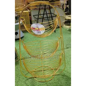 Layer Stainless Steel Fruit Basket የፍራፍሬ ማስቀመጫ