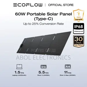 Ecoflow 60w Portable Solar Panel (Foldable Waterproof)