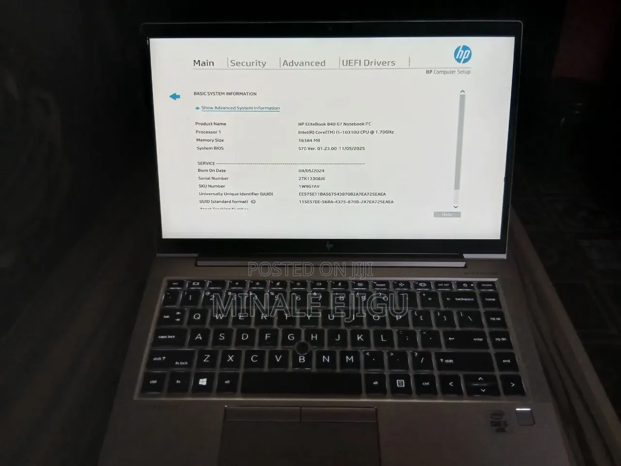 Laptop HP EliteBook 840 G7 16GB Intel Core i5 SSD 512GB