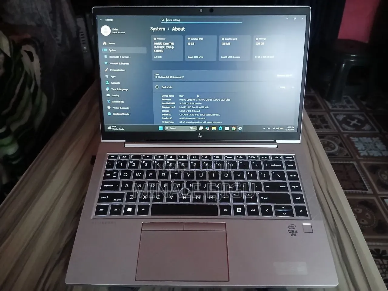 Laptop HP EliteBook 840 G7 16GB Intel Core i5 SSD 512GB