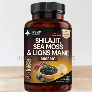 Shilajit , With Sea Moss, Lion's Mane Capsules