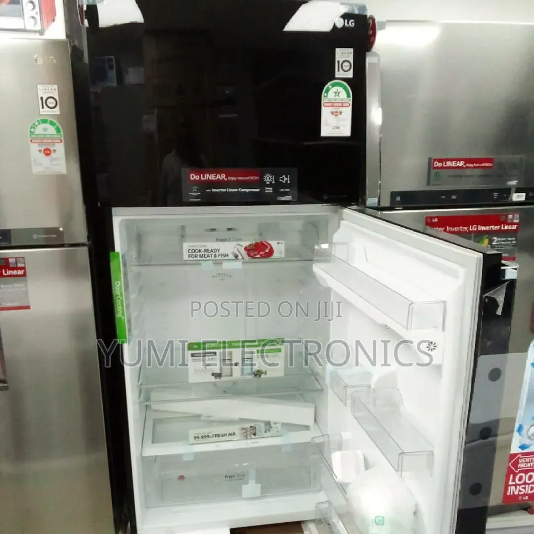 Lg 450 Letter Black Glass Door Refrigerator