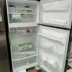 Lg 450 Letter Black Glass Door Refrigerator