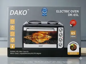 Dako 65l Electric Oven. Featuring a Spacious 65-Liter Capacity,