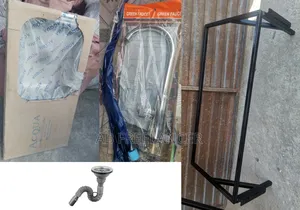 Stainless Steel Sink With Mounting Frame and Complete Accessories