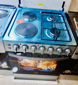 Midea Oven 60×60cm Xpressgrill Gas Cooker Large– Stainless Steel