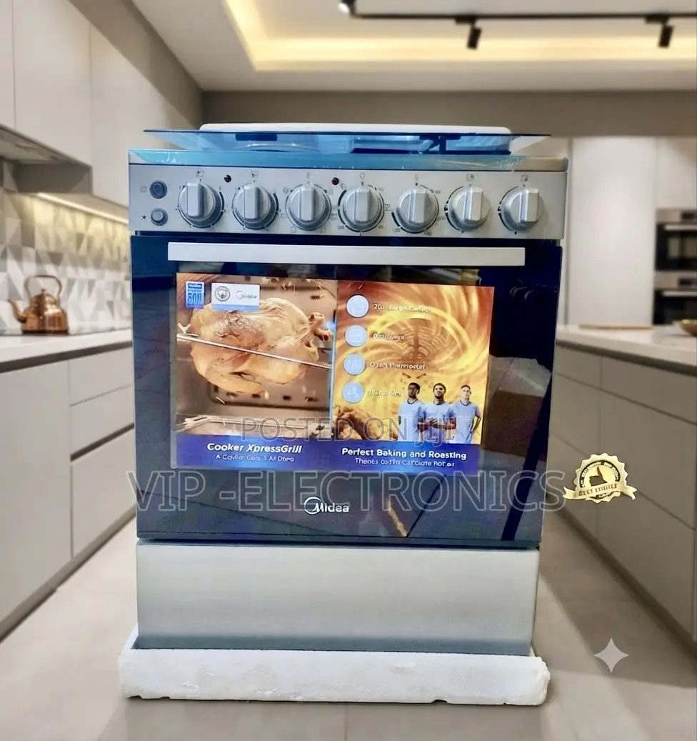 Midea Oven 60×60cm Xpressgrill Gas Cooker. Featuring