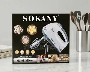 Sokany Hand Mixer – 5-Speed Kitchen Mixer With Stainless Steel Beaters