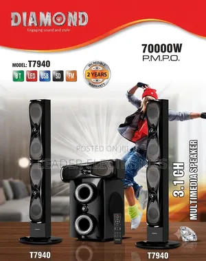 Diamond 3.1ch Multimedia Speaker System – Home Theater With Powerful