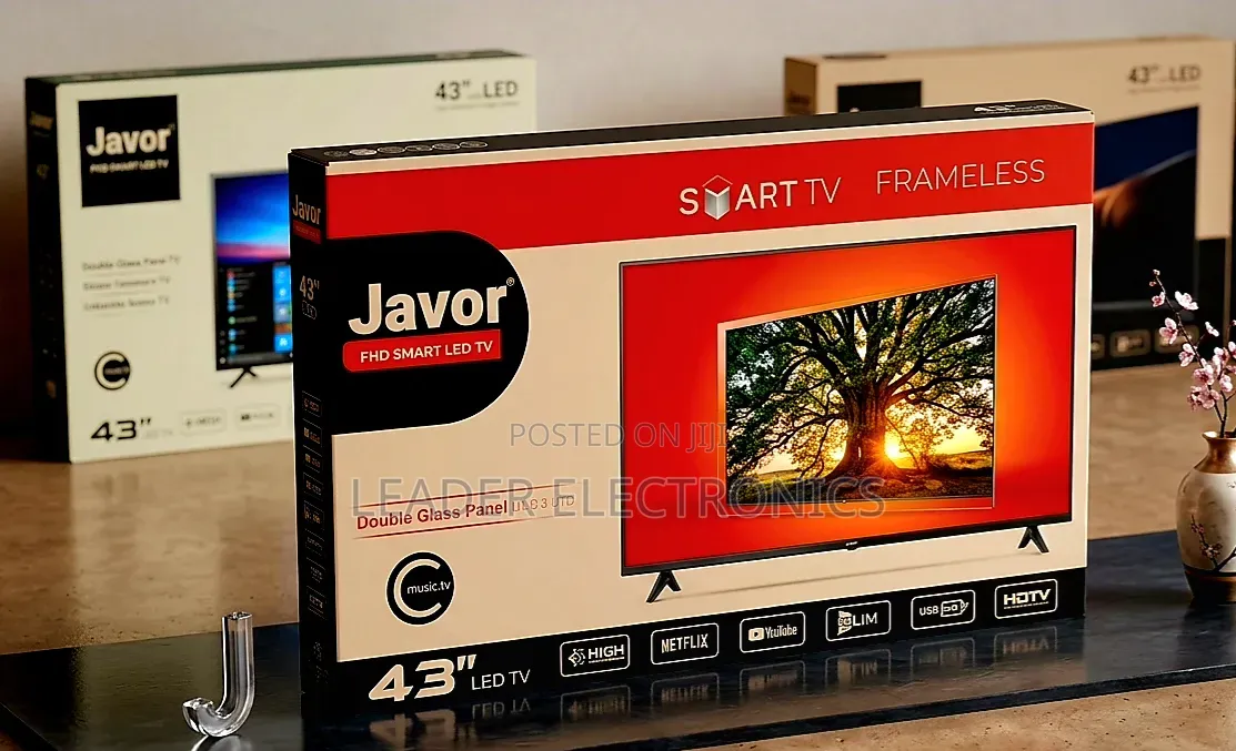 Javor Tv 43" Smart Android Tv – Double Glass | New 2026 Model